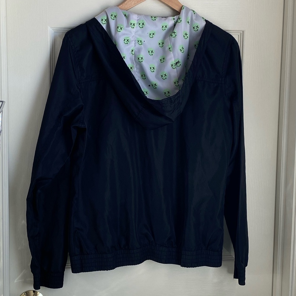 A. Lab Large Black Full Zip Up Windbreaker Jacket - Picture 4 of 5